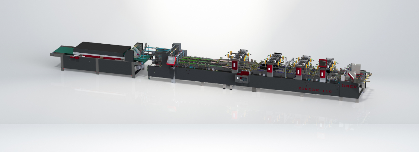 Dinçer 110 Karton kutu katlama yapıştırma makinesi